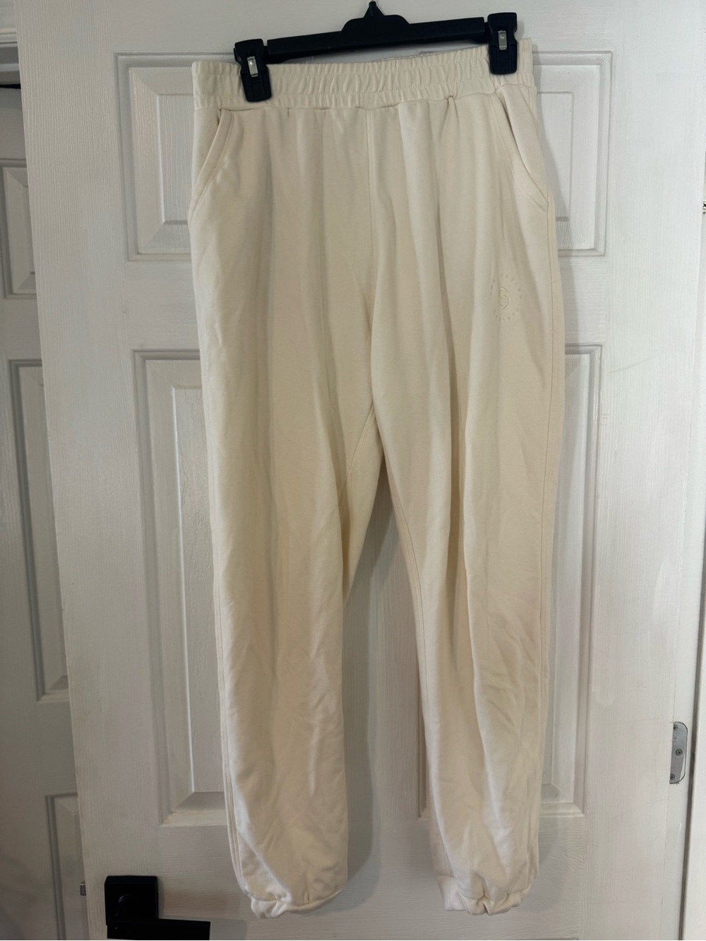 The Sculpt Society Cream Jogger Pants